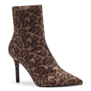 NEW Jessica Simpson Alliye Leopard Stiletto Sock Bootie Sz. 5.5